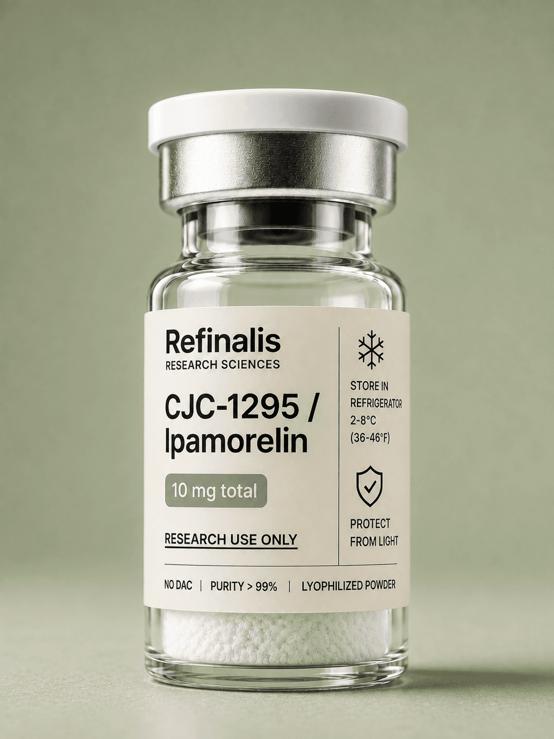 CJC/IPA, 10 mg total — Refinalis research vial