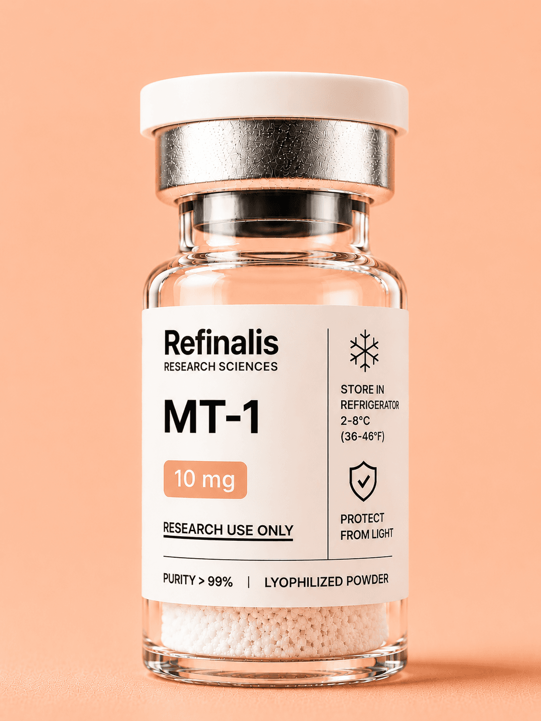 MT-1, 10 mg — Refinalis research vial