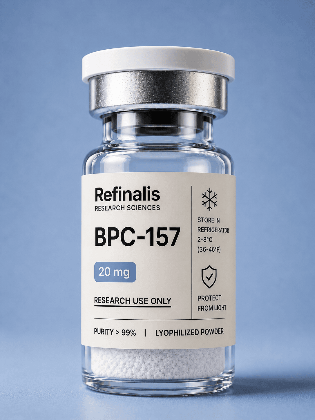 BPC-157, 20 mg — Refinalis research vial