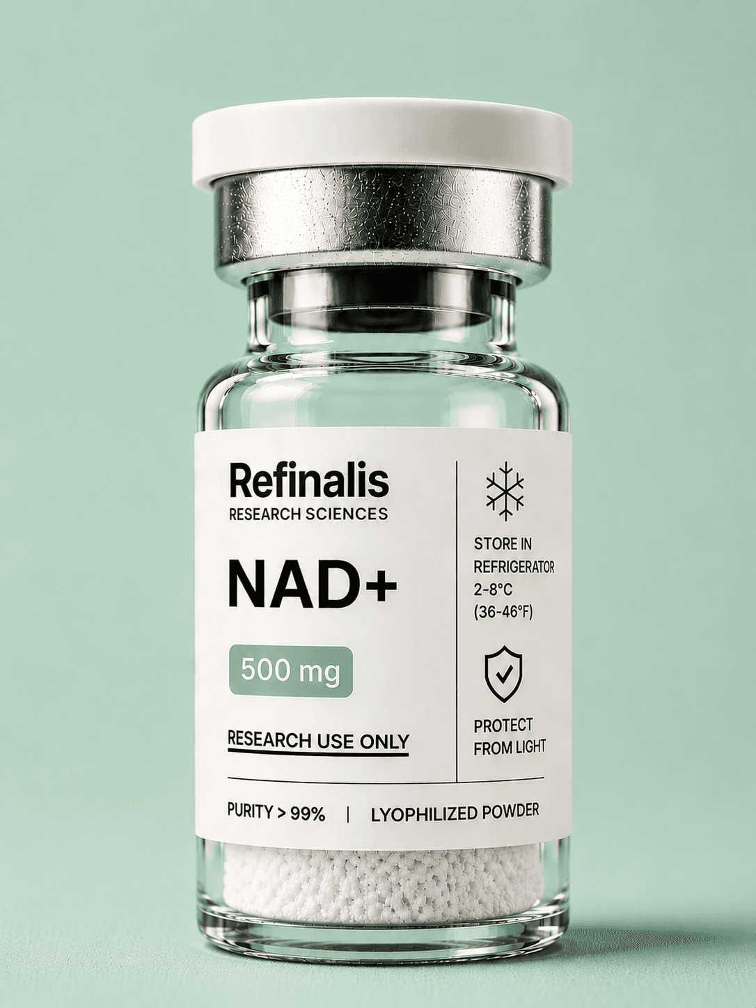 NAD+, 500 mg — Refinalis research vial